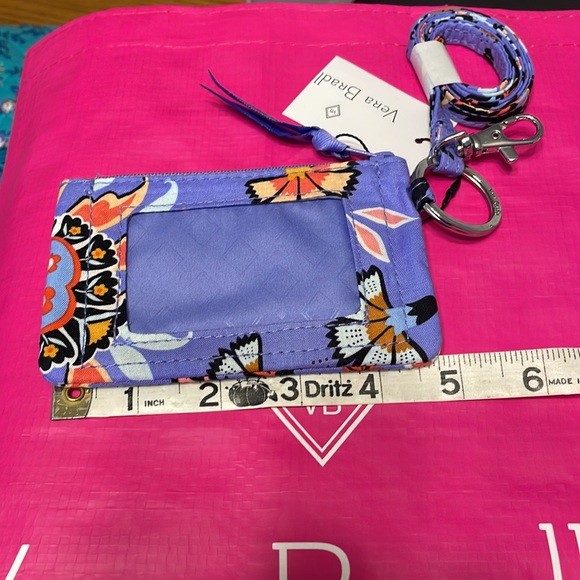 Vera Bradley zippered ID and lanyard - Picture 5 of 7